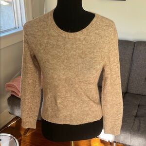 Nanushka Soft Beige Crew Neck Sweater Size Small